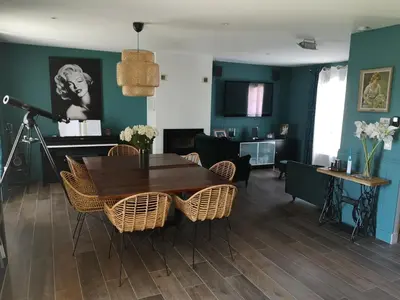 Coin salon dans l'établissement Villa provençale