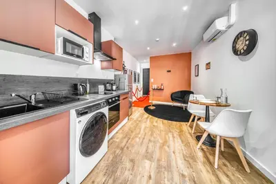 Cuisine ou kitchenette dans l'établissement Cinéma & Expérience 4K - Popcorn OFFERT
