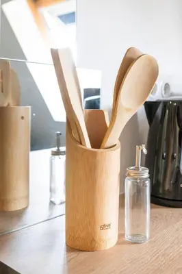 Cuisine ou kitchenette dans l'établissement La Cabane de Masséna