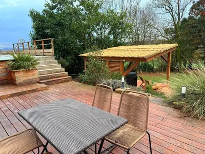 Balcon ou terrasse dans l'établissement Villa HARMONIE