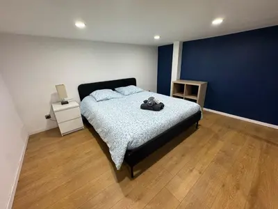 Un ou plusieurs lits dans un hébergement de l'établissement Studio cosy proche du centre de Lyon
