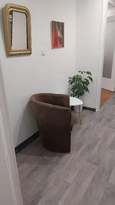 Coin salon dans l'établissement Appart 80m2 tout équipé Châteaucreux Zénith Stade