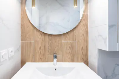Salle de bains dans l'établissement L'héritage & SPA