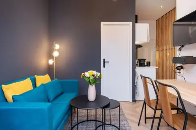Cuisine ou kitchenette dans l'établissement L'héritage & SPA