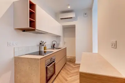 Cuisine ou kitchenette dans l'établissement NOCNOC - Maison Louise
