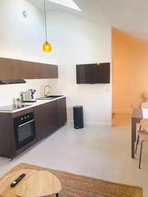 Cuisine ou kitchenette dans l'établissement Les Casas de Sísi