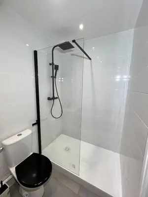 Salle de bains dans l'établissement appartement cosy