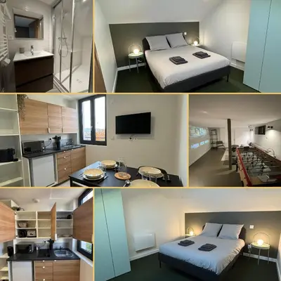 Cuisine ou kitchenette dans l'établissement Le 19 Saint Priest en Jarez