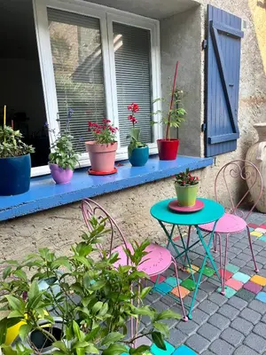 Jardin de l'établissement Au Son du Clocher