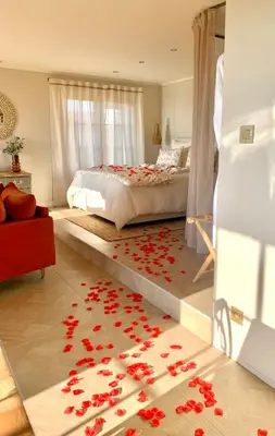 Un ou plusieurs lits dans un hébergement de l'établissement L'instant Beaujolais 2 ou 4 personnes Logis cosy balnéo vue jardin