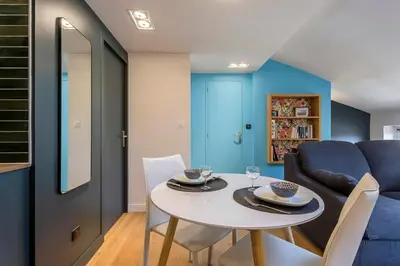 Coin salon dans l'établissement Garet - Furnished apartment - Downtown Lyon