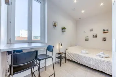 Un ou plusieurs lits dans un hébergement de l'établissement Studio Le Saphir NEUF & Cosy - Gare Parilly