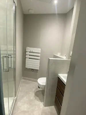 Salle de bains dans l'établissement Appartement agréable proche gare