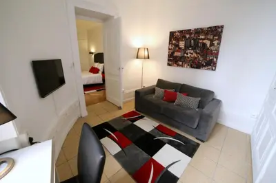 Coin salon dans l'établissement La Suite Lanterne