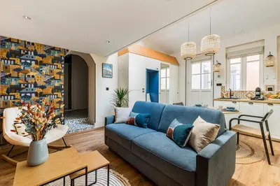Coin salon dans l'établissement CasaSol - Lyon PartDieu