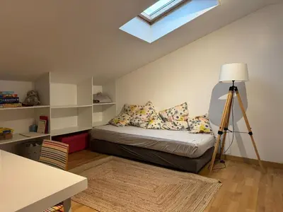 Un ou plusieurs lits dans un hébergement de l'établissement LES GITES CHEROIS maison esprit campagne 6 personnes
