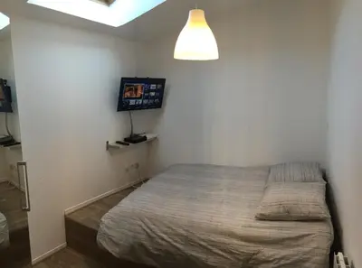 Un ou plusieurs lits dans un hébergement de l'établissement Apartment Villeurbanne