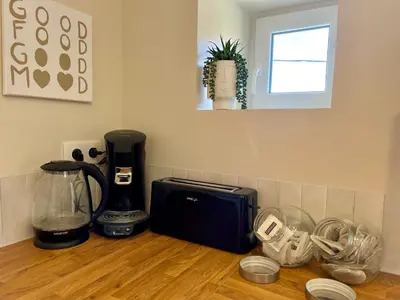 Plateau bouilloire dans l'établissement Slow Mood - L'appartement signature