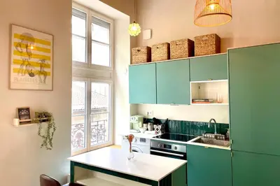 Cuisine ou kitchenette dans l'établissement Le Canut - Croix-Rousse - proche métro C