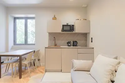 Cuisine ou kitchenette dans l'établissement Appartement moderne et confortable , Ecully