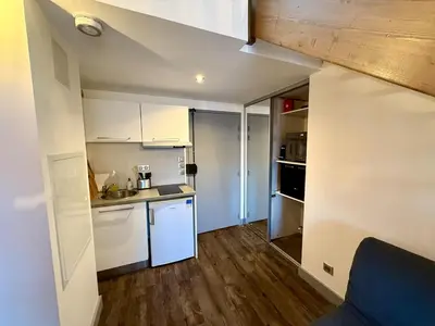 Cuisine ou kitchenette dans l'établissement Studio de l horloge Lyon