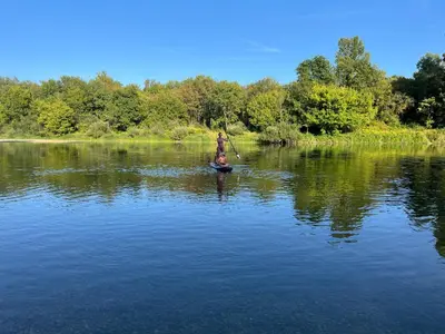 Vue sur la rivière ou le fleuve situé(e) à proximité de le B&B/chambre d'hôtes
