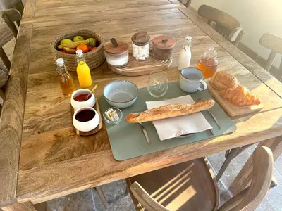 Nourriture dans le B&B/chambre d'hôtes ou à proximité