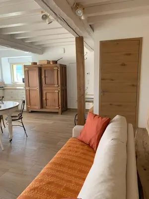 Coin salon dans l'établissement Gîte Belle Vue à Savigny proche de Lyon