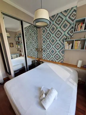 Un ou plusieurs lits dans un hébergement de l'établissement Spacieux Duplex à Villeurbanne 6 Pers Tout Comfort