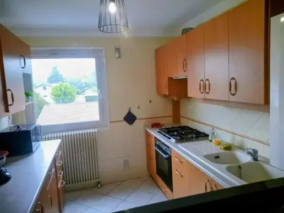 Cuisine ou kitchenette dans l'établissement L idéal