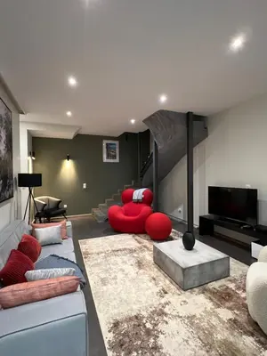 Coin salon dans l'établissement Appartement centre préfecture