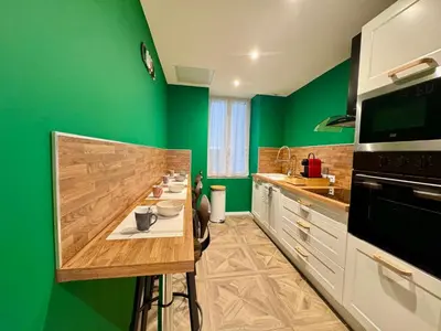 Cuisine ou kitchenette dans l'établissement l'instant cathédrale
