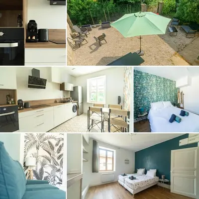 Cuisine ou kitchenette dans l'établissement L'Echapée Belle en Val de Saône