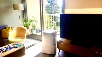Coin salon dans l'établissement One Bedroom Apartment Centre Lyon Free Private Parking