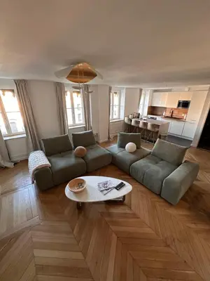Coin salon dans l'établissement Casa Saudade