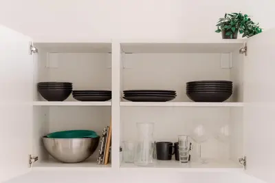 Cuisine ou kitchenette dans l'établissement Petit Paradis proche transports
