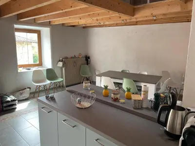 Cuisine ou kitchenette dans l'établissement Échappée cublizienne