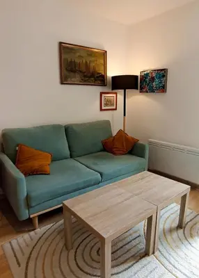 Coin salon dans l'établissement Le Jardin du couvent