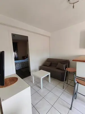 Coin salon dans l'établissement 101 Appartement
