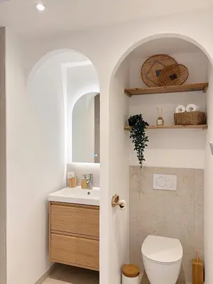 Salle de bains dans l'établissement Studio cosy avec extérieur - Lyon Eurexpo Stadium