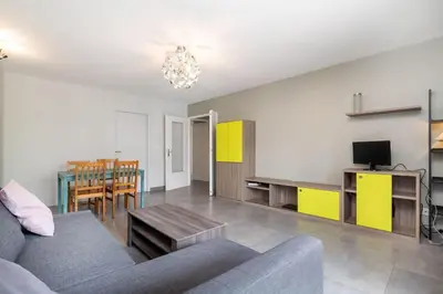 Télévision ou salle de divertissement dans l'établissement Spacieux appartement familial avec balcon Villeurbanne