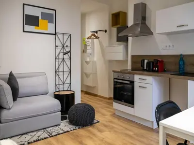 Cuisine ou kitchenette dans l'établissement DIFY Rue des Docks - Vaise