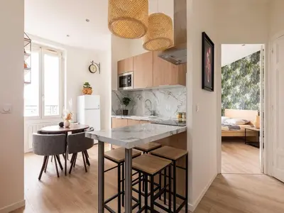 Cuisine ou kitchenette dans l'établissement DIFY Paul Bert - Part-dieu