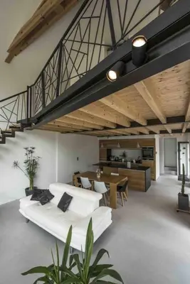 Coin salon dans l'établissement Countryside house with pool
