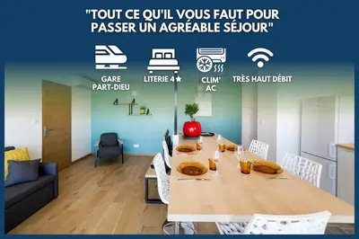 Plan de l'établissement COCON - PartDieu l Parking l Climatisation by Dreamy Flat Lyon