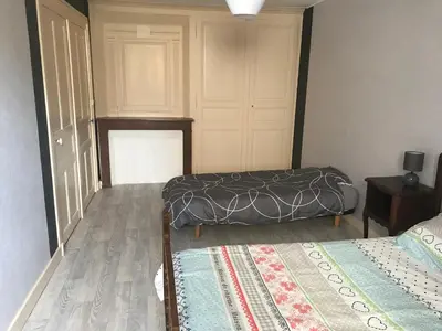Un ou plusieurs lits dans un hébergement de l'établissement Gîte de TROZIER