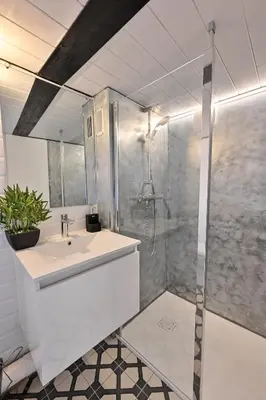 Salle de bains dans l'établissement Duplex,centre Croix Rousse avec parking