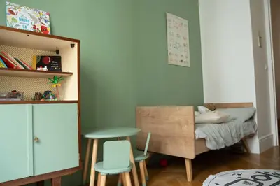 Un ou plusieurs lits dans un hébergement de l'établissement Appartement L'Écrin d'Ainay - Welkeys