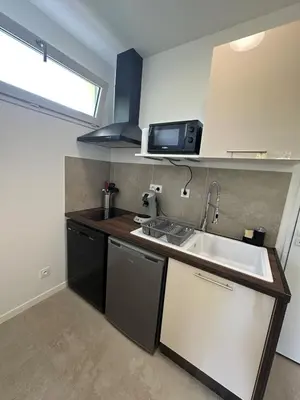 Cuisine ou kitchenette dans l'établissement Studio CASA COCO-2pers Béligneux