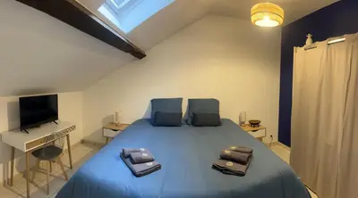 Un ou plusieurs lits dans un hébergement de l'établissement Maison de ville à Villeurbanne